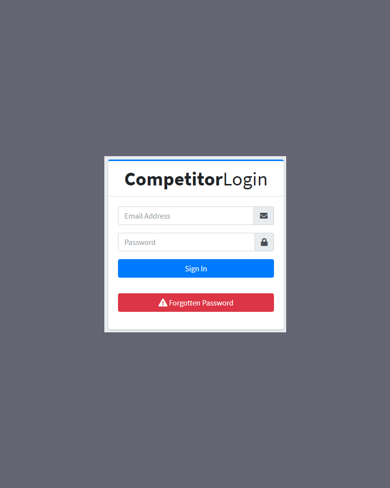 NEW! Competitors Area